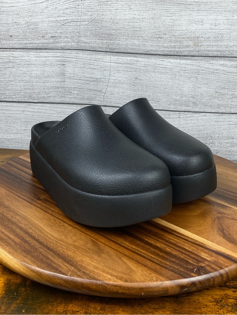 NEW Crocs Dylan Platform Black Clog Mule Women’s Shoe Size 11 - Picture 3 of 10